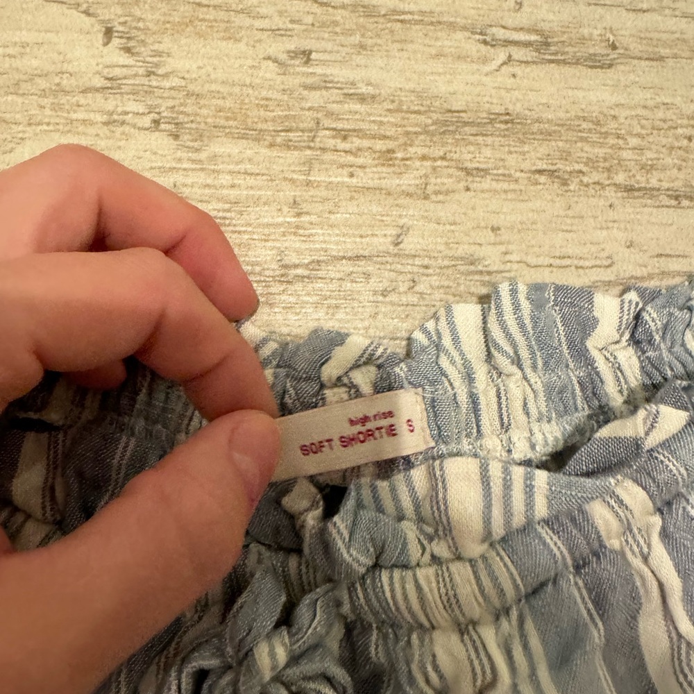 Striped Drawstring Shorts - Picture 2 of 4